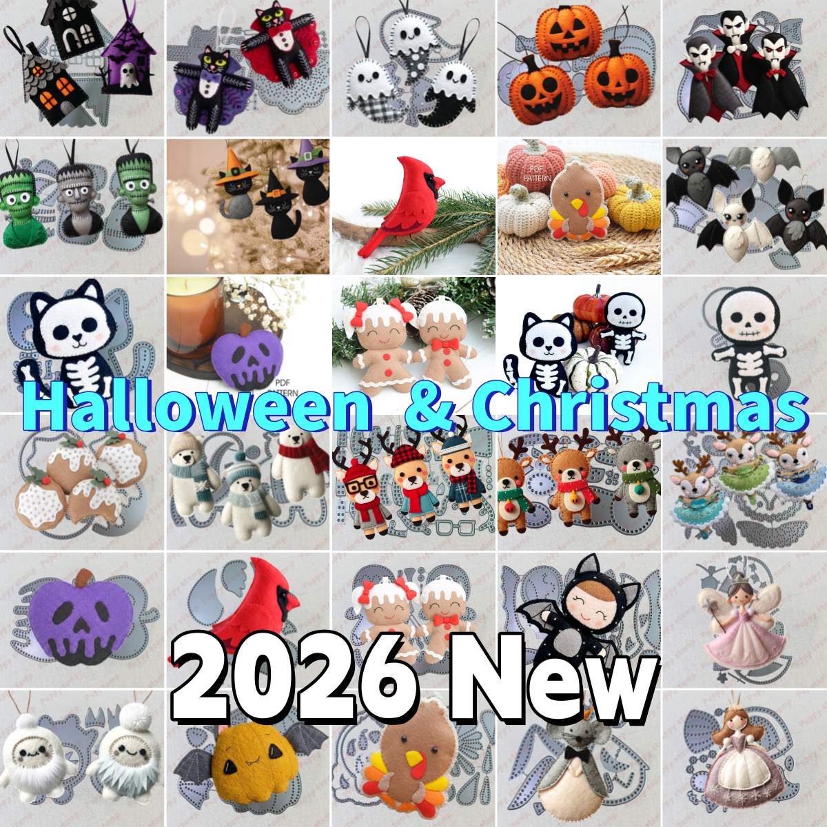 Fish Food - Felt Dies 2026 New Halloween Christmas