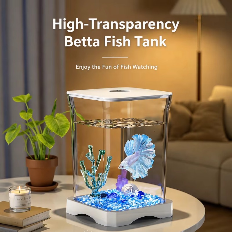Shatterproof Glass Betta Aquar - Aquarium Fish Keeping ulasan dan harga