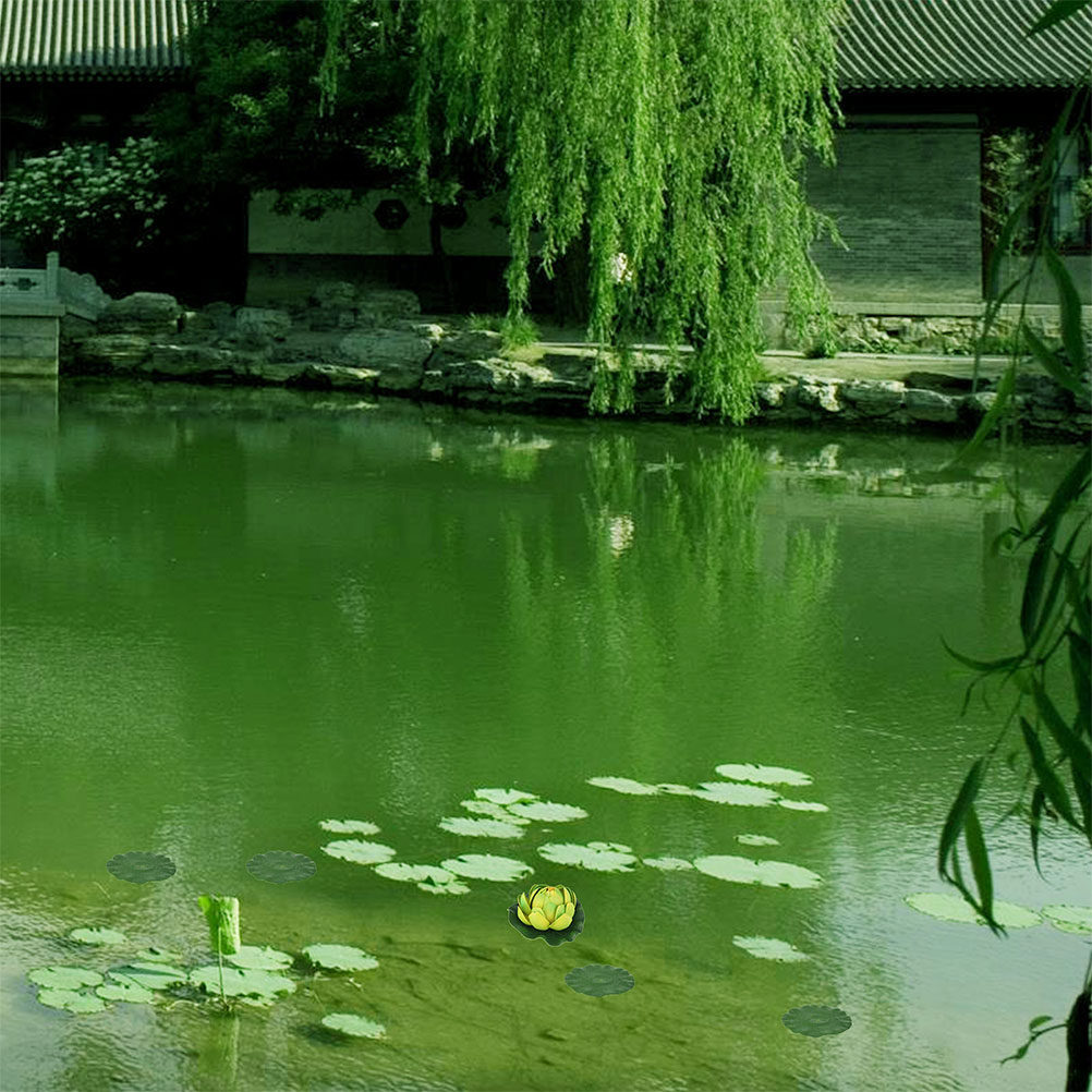15Pcs Lifelike Lily Pads for A - Aquarium Decor ulasan dan harga