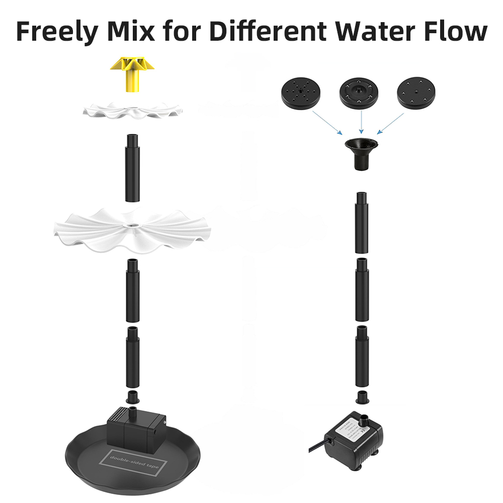 Solar Fountain Pump for Bird B - Aquarium Light ulasan dan harga