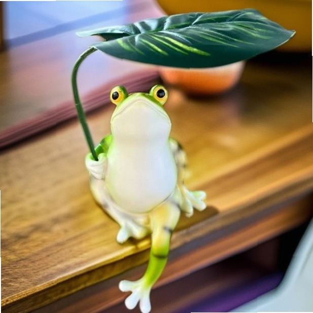 Creative Umbrella Frog Garden  - Aquarium Decor ulasan dan harga