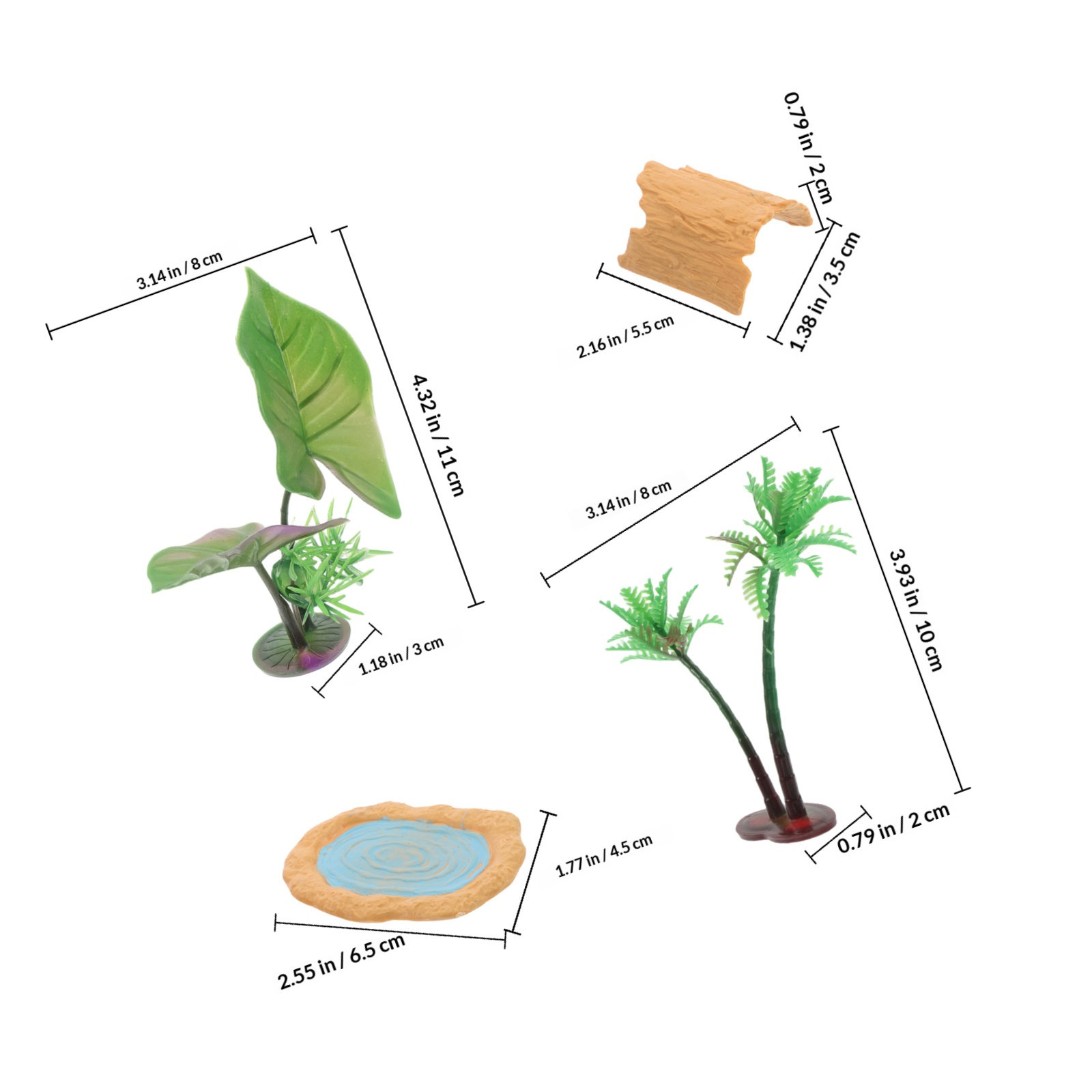 1Set Realistic Miniature Pond  - Aquarium Decor ulasan dan harga
