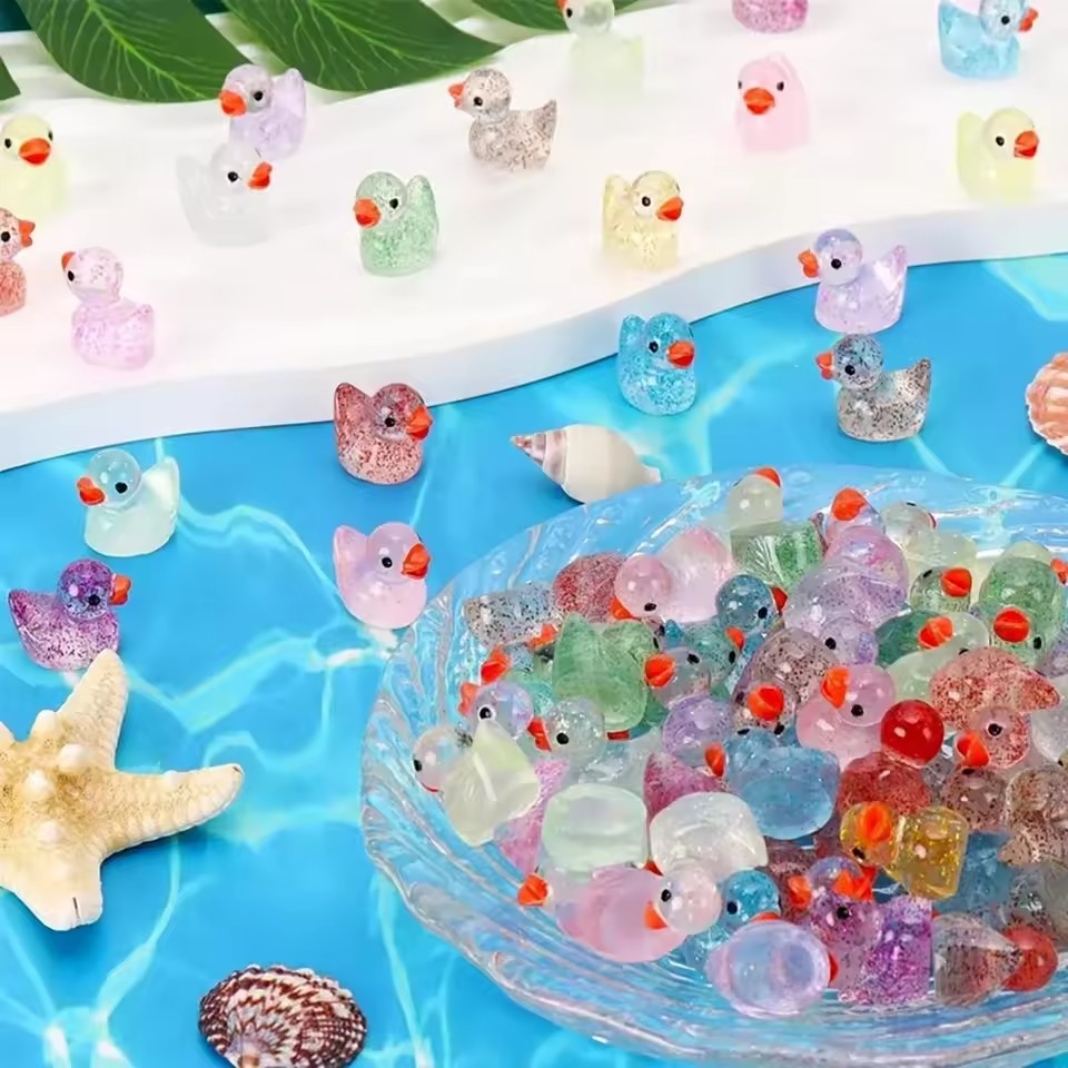 ~ Miniature Resin Duck with Pu - Aquarium Decor ulasan dan harga