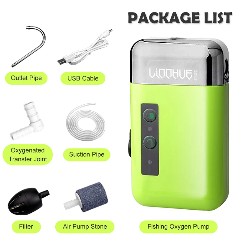 3L/min Rechargeable Fish Air P - Aquarium Fish Tank ulasan dan harga